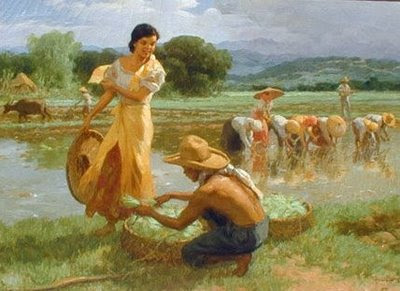 Download Fruit Pickers Harvesting Under The Mango Tree Meaning PNG