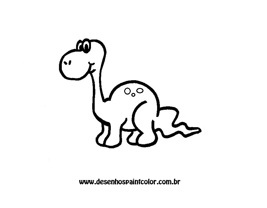 desenho para colorir para crianças, dinossauro em uma selva, de
