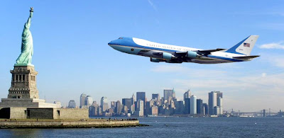 air force one statue of liberty