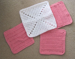 crocheted squares