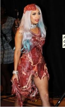 lady gaga vestiu carne