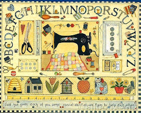 Retro Images of Sewing Machines.