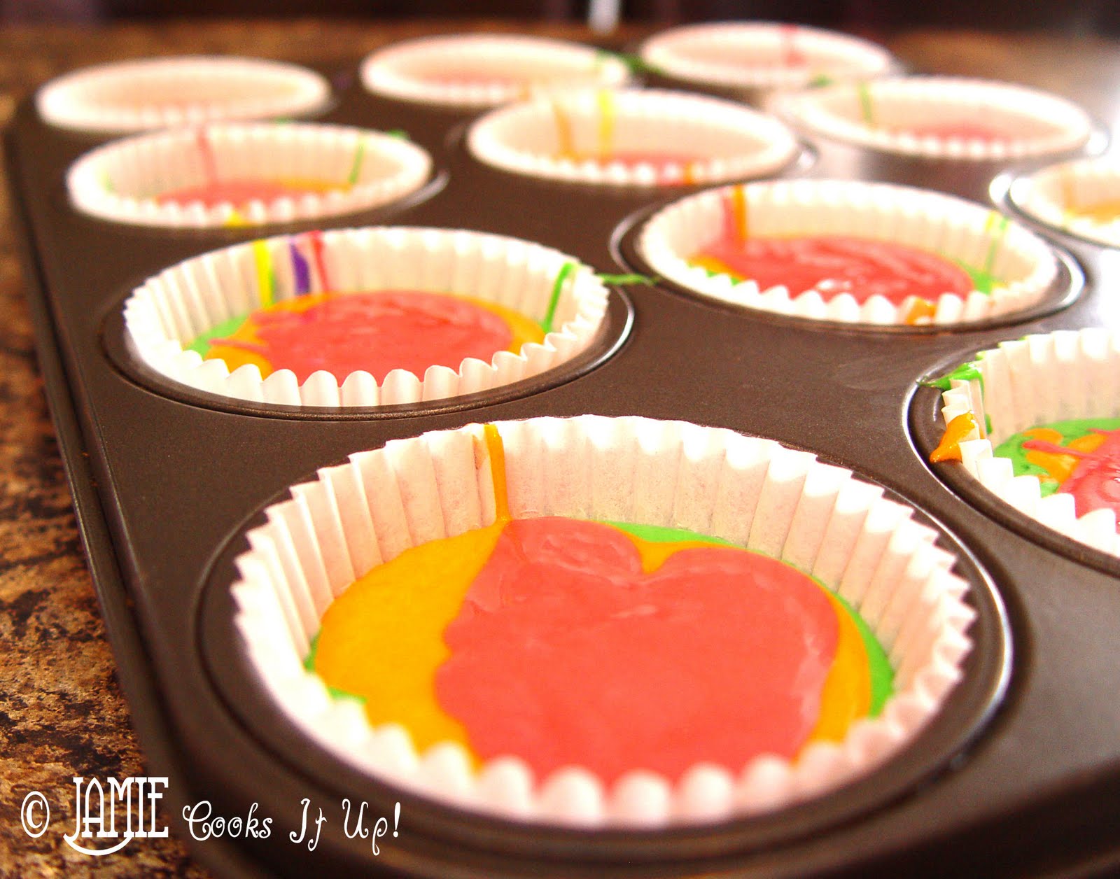 Rainbow Cupcakes