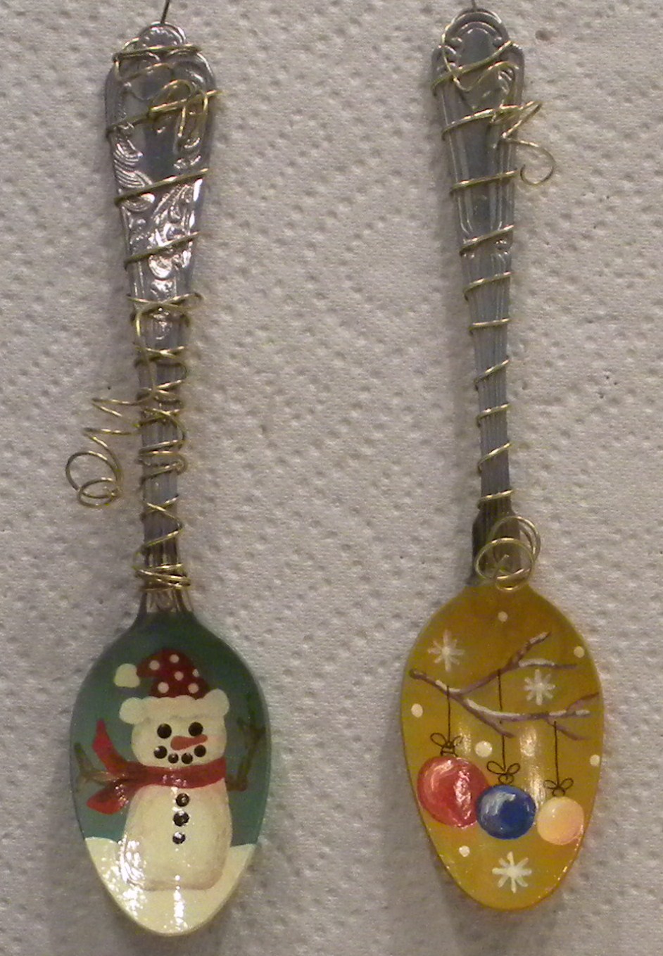 Audiz Creations More of my Handpainted Wired Spoon Ornaments...