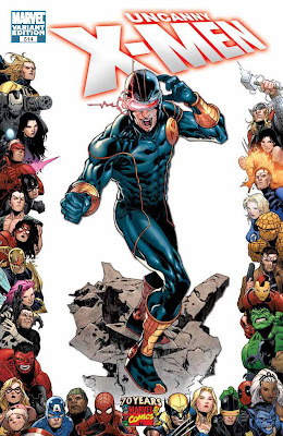 Uncanny X-Men Issue Number 514 - Marvel Comics 70th Anniversary Variant Cover Artwork featuring Cyclops by Harvey Tolibao