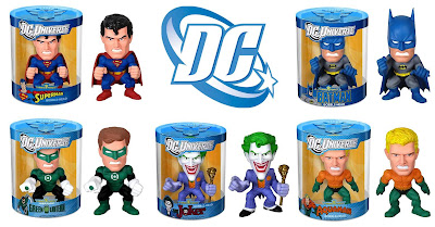 DC Universe Funko Force Bobble Heads Series 1 - Superman, Batman, Green Lantern, The Joker & Aquaman