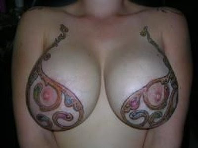 girl tattoo breast beautiful