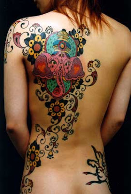 Woman Back Tattoos