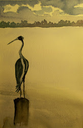 "Heron at Dusk"