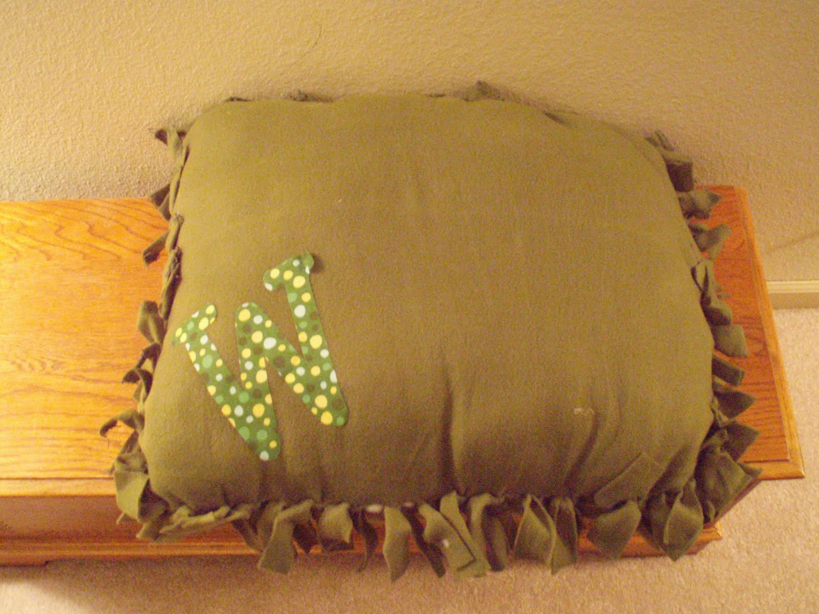 All Homemade Oversized Fleece Pillows