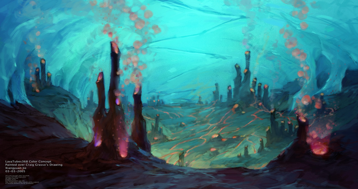 Concept art - Backgrounds © Ice Age