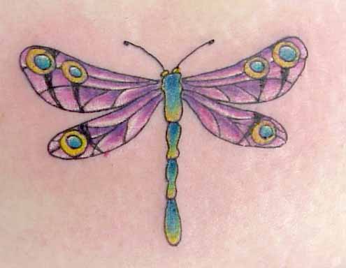 Dragonflies Tattoos is regarded a symbol of stamina, as he goes all day long 