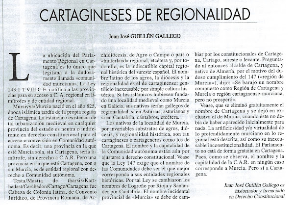 CARTAGINESES DE REGIONALIDAD