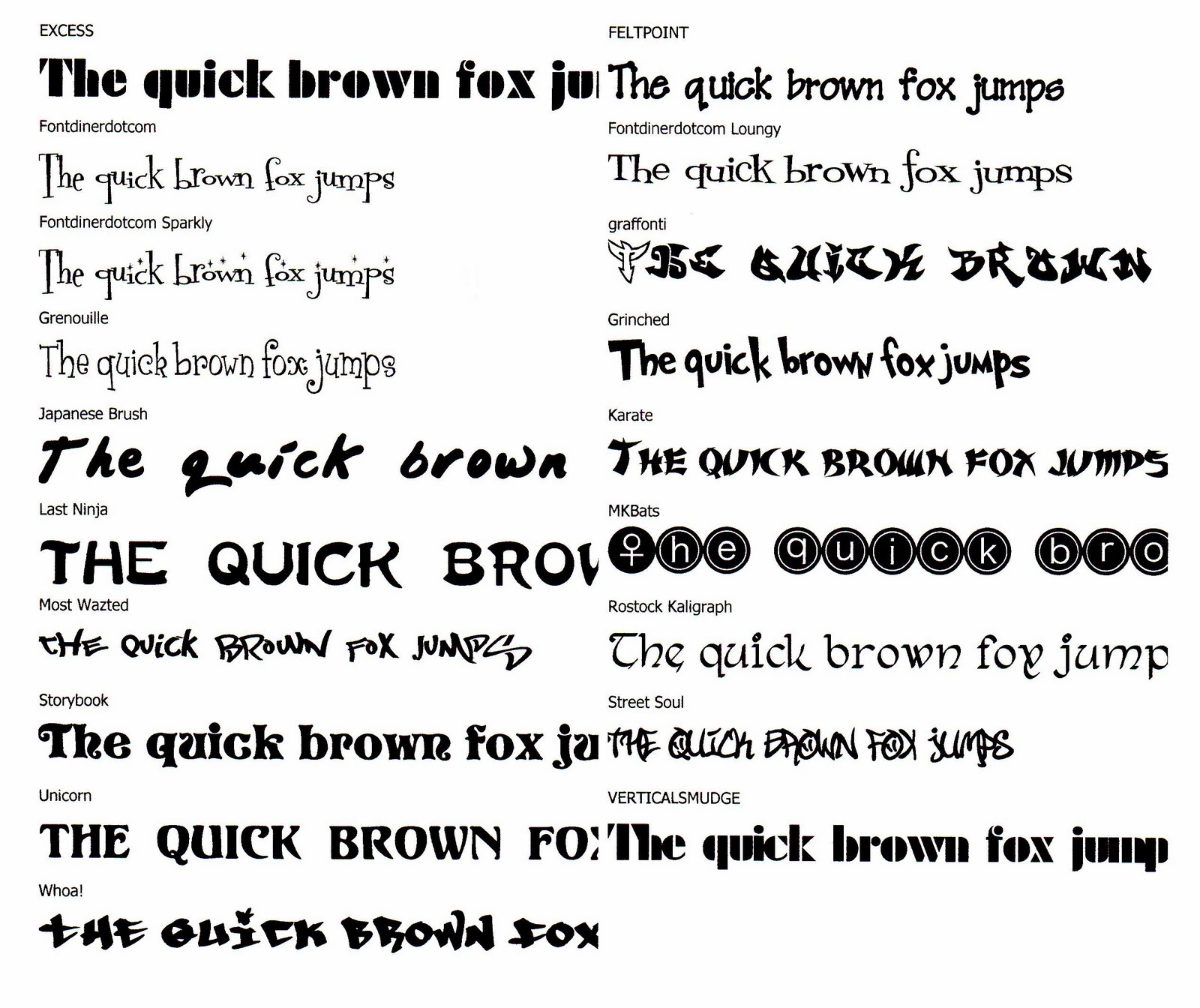 VCC and Rhinestone Therapy Color and Font Options