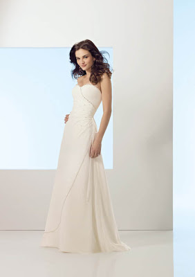 Chiffon wedding dress