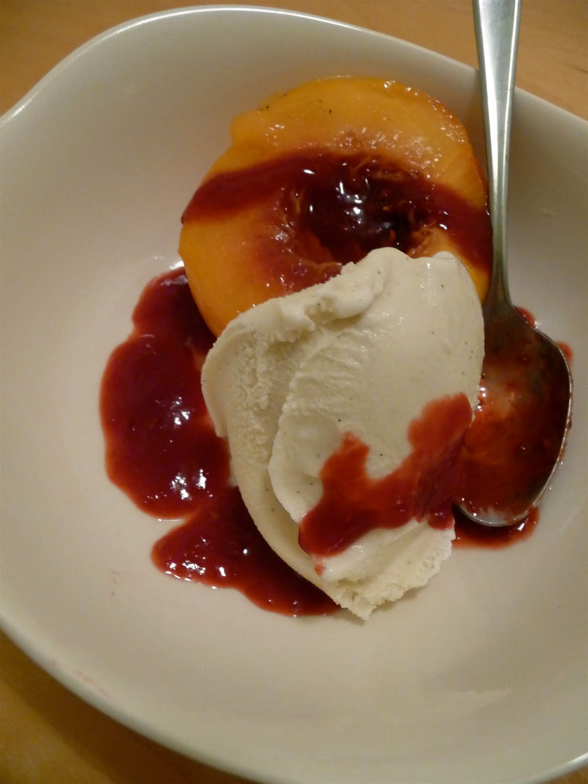 dinner party peach melba