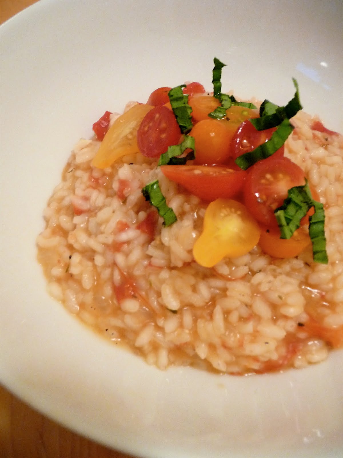 dinner party tomato risotto