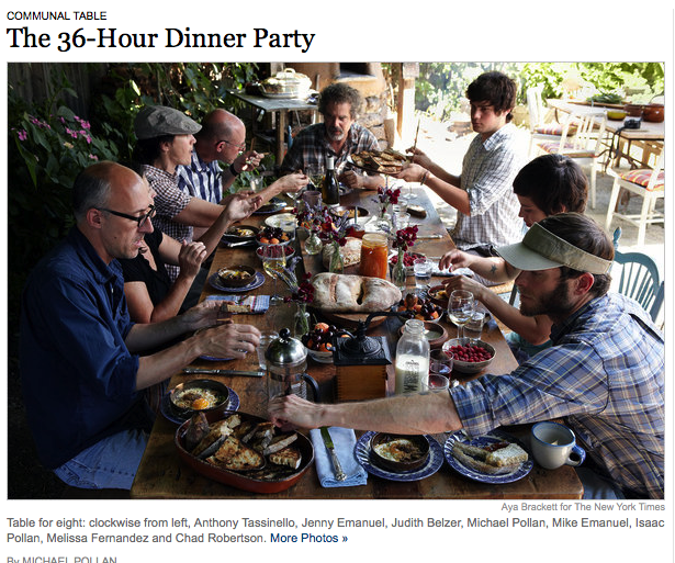 dinner party the communal table