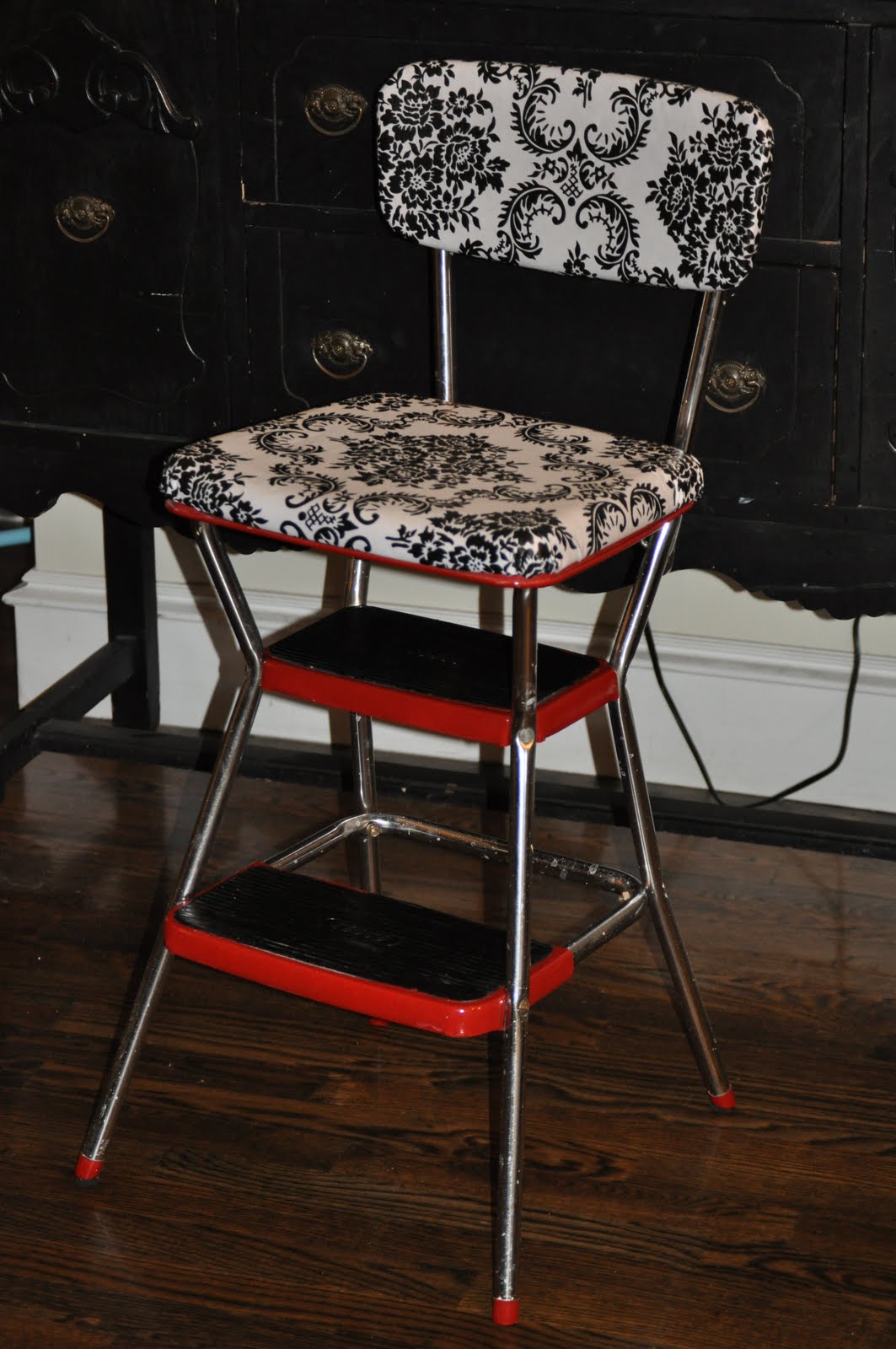 Cassandra Design Classic Red Kitchen Chair/Step Stool