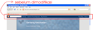 modifikasi navbar blog