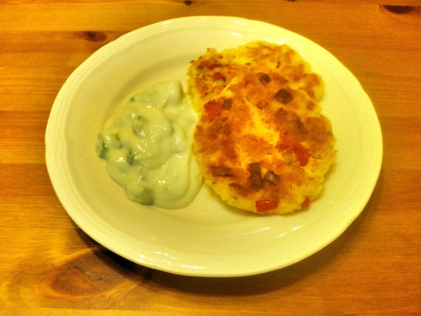 Garlicky Good (and other flavors too) Tilapia Fish Cakes with Cucumber