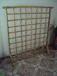 treliça de bambú