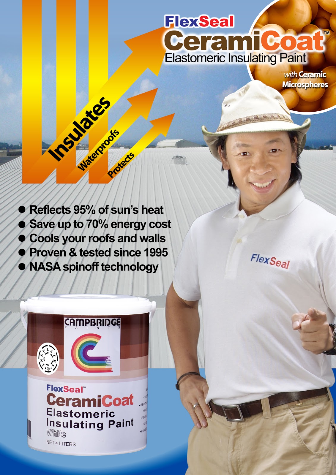 campbridgepaints FlexSeal CeramiCoat Elastomeric Insulating Paint