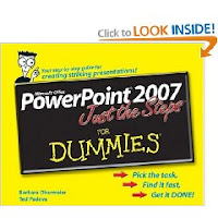 أفضل كتب PowerPoint PowerPoint+2007+Just+the+Steps+For+Dummies