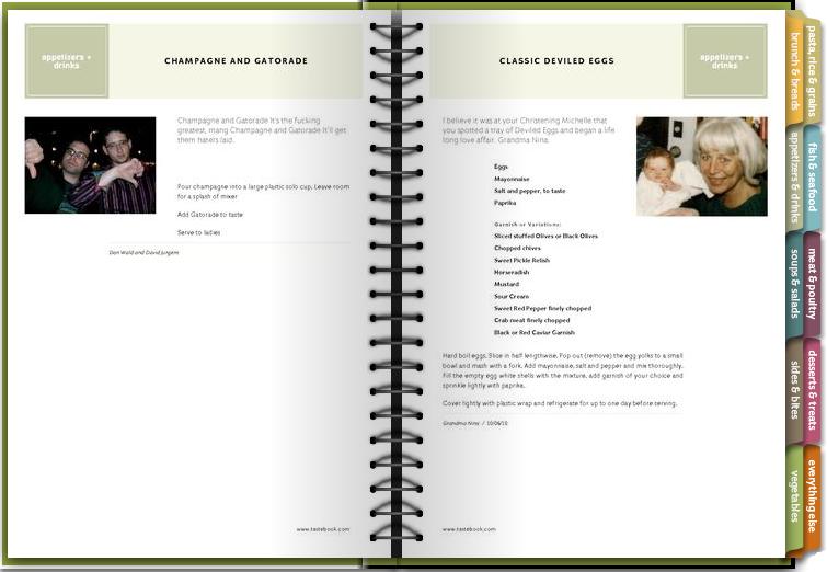 Homemade cookbook gift