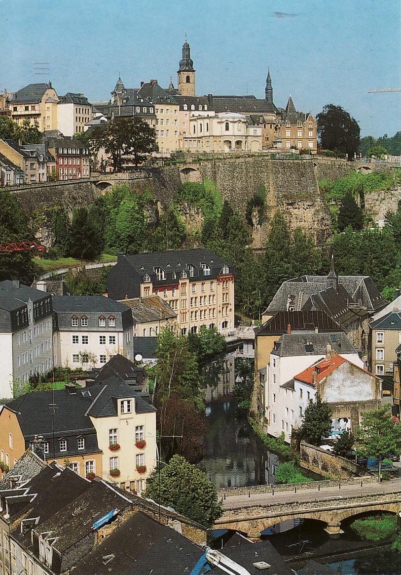 ULVIKARU POSTCARDS LUXEMBOURG Ville Basse (Low City) and The Grund