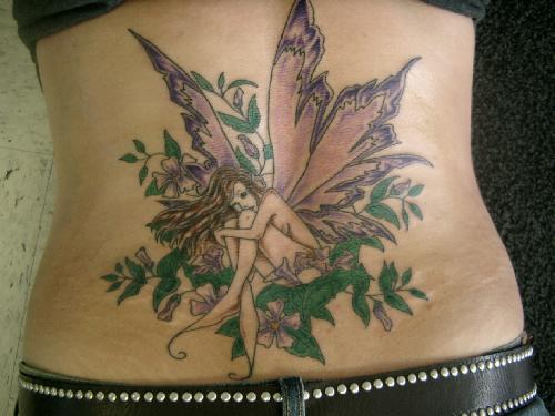 Beautiful Fairy tattoos designs with Vibrant Earthly Tones are preferred 