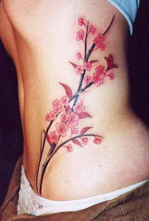 japanese Cherry Blossom Tattoo for girls