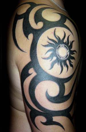 Tribal Sun Tattoos