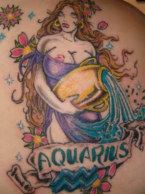 Top zodiac tattoo aquarius designs on body