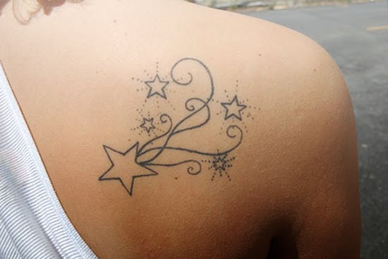 A tattoo designs tribal star is a kind of star tattoo but instead of 