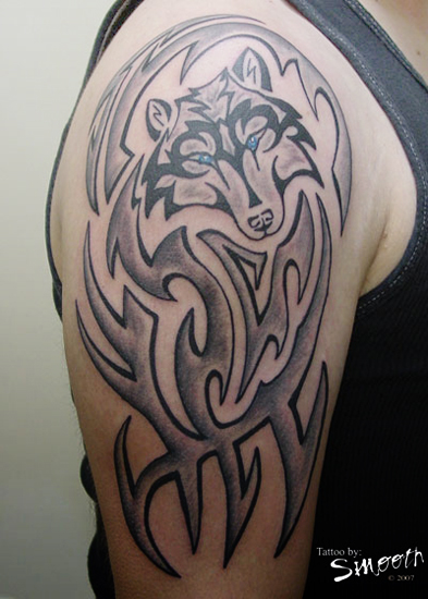 tribal wolf tattoo designs for men are different variations you can do with 