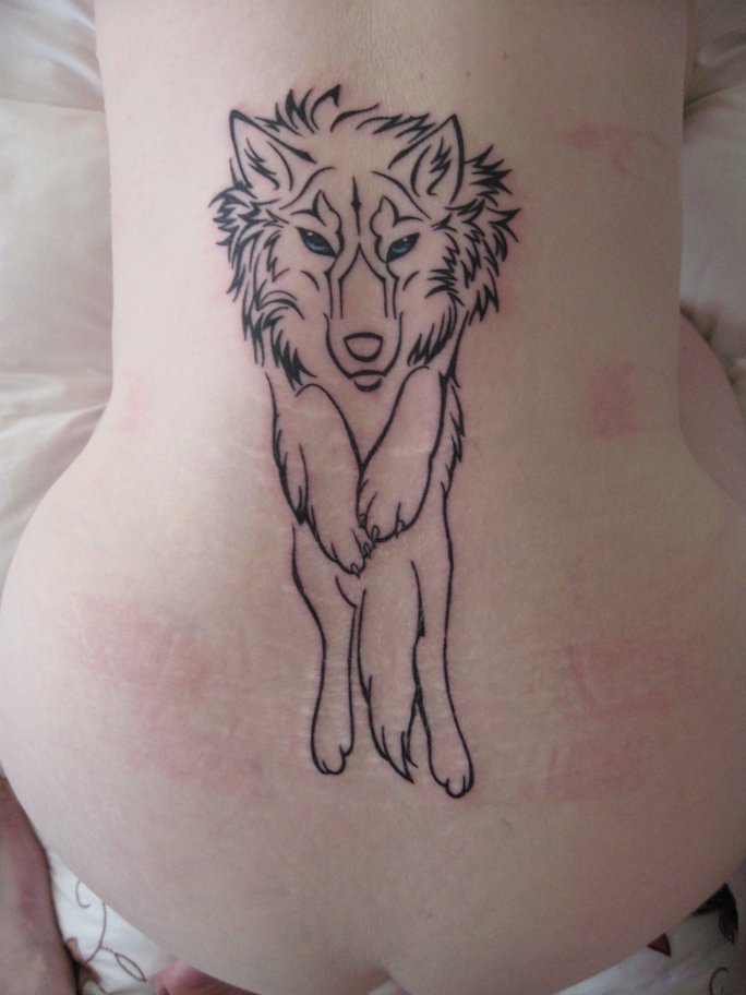 Wolf tattoo design. Climbing Fox Tribal Tattoo by *WildSpiritWolf on