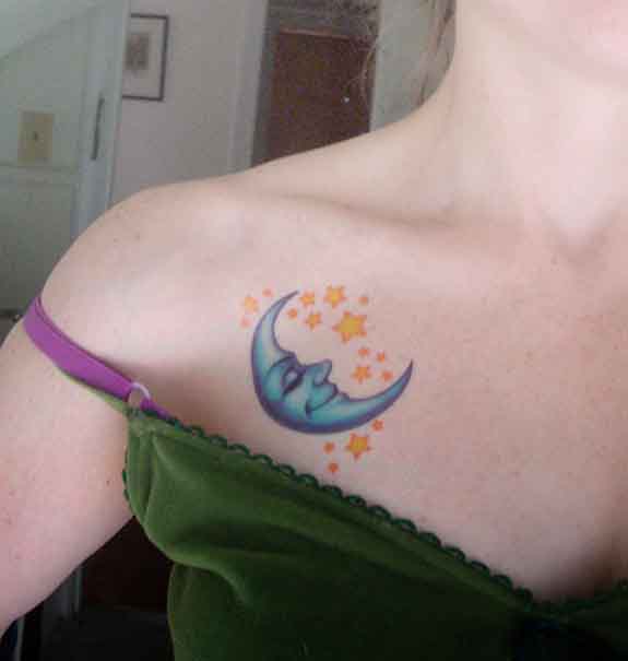 There is just something about sun and moon tattoos that attract both the