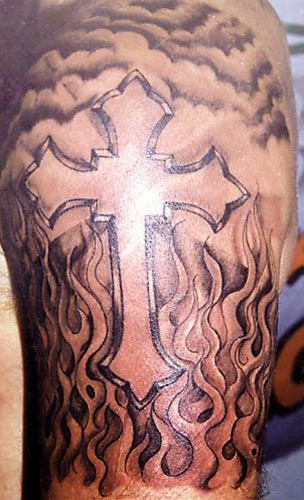 cross tattoos in memory of. Art celtic cross tattoos on