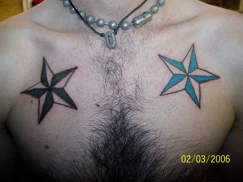 Star Tattoo Designs For Men. Black nautical star tattoo