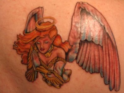 small angel wing tattoos. angel wings tattoos designs.