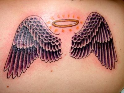 Wing Tattoos On Back For Girls. small angel wing tattoos