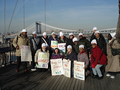 Marching over the Brooklyn Bridge