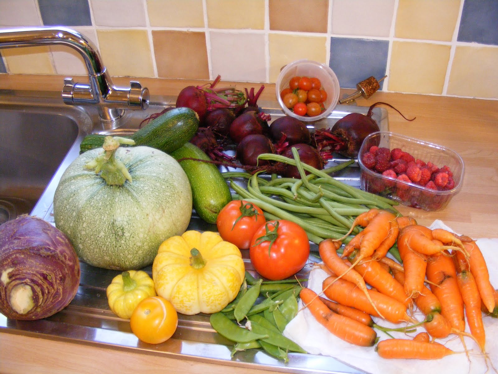 Allotment Heaven Today's bumper harvest