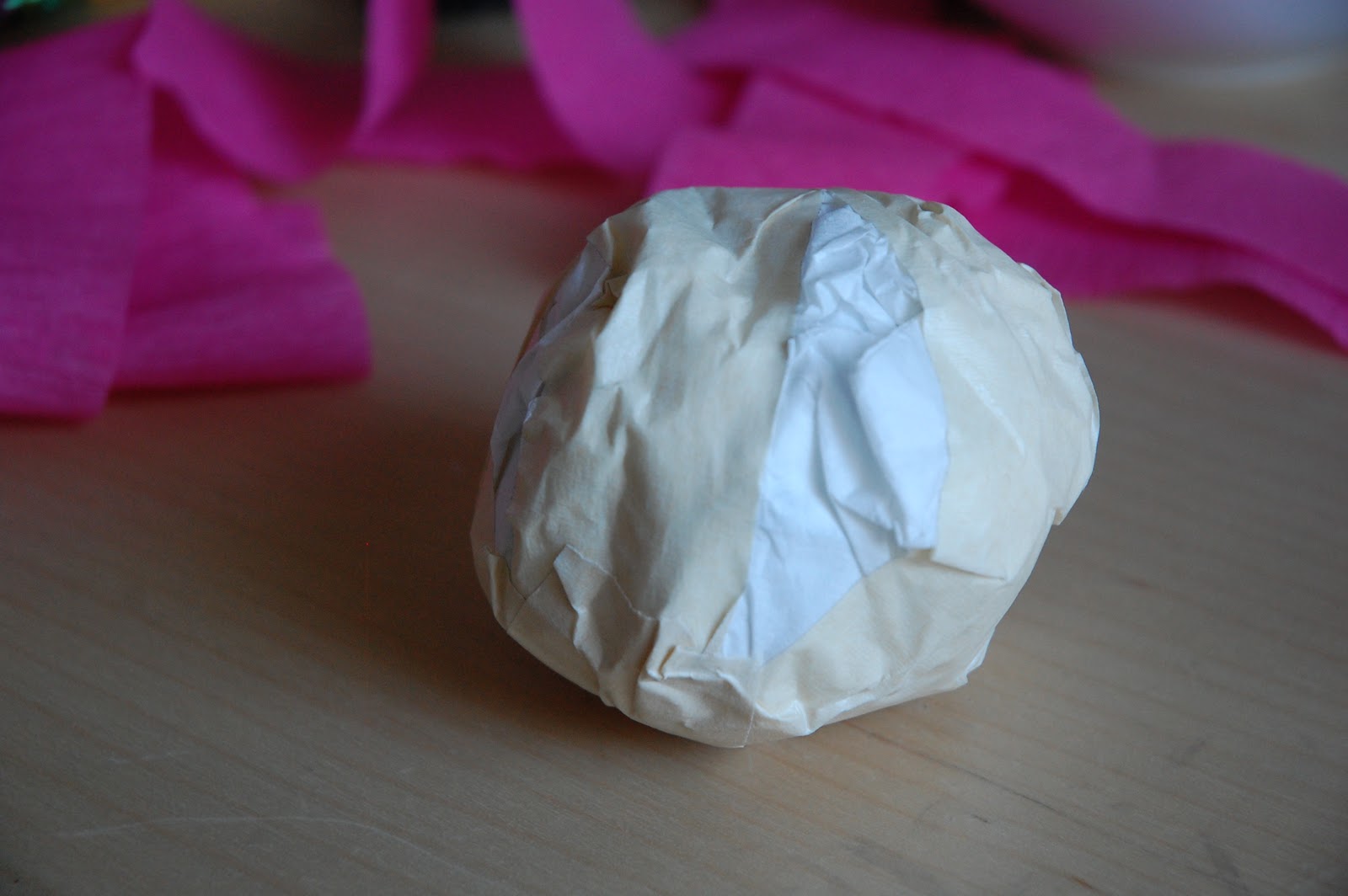 Knocking it off... How To Crepe paper rose pomander ball and topiary
