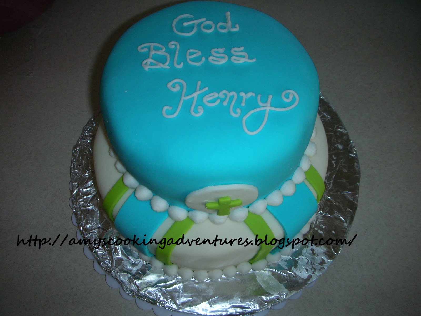 Amy's Confectionery Adventures Boy's Baptism Cake