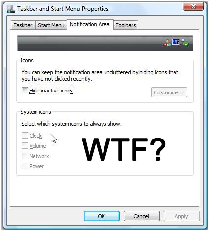 Windows Vista System Icons Missing