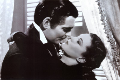 Gone With the Wind - Clark Gable, Vivien Leigh kiss