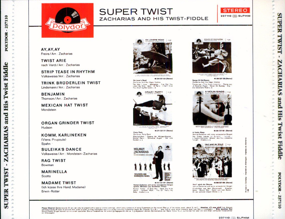 Zacharias And His Twist Fiddle Super Twist Zacharias And His Twist Fiddle Super Twist