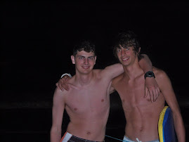 Andy and Ben on beach